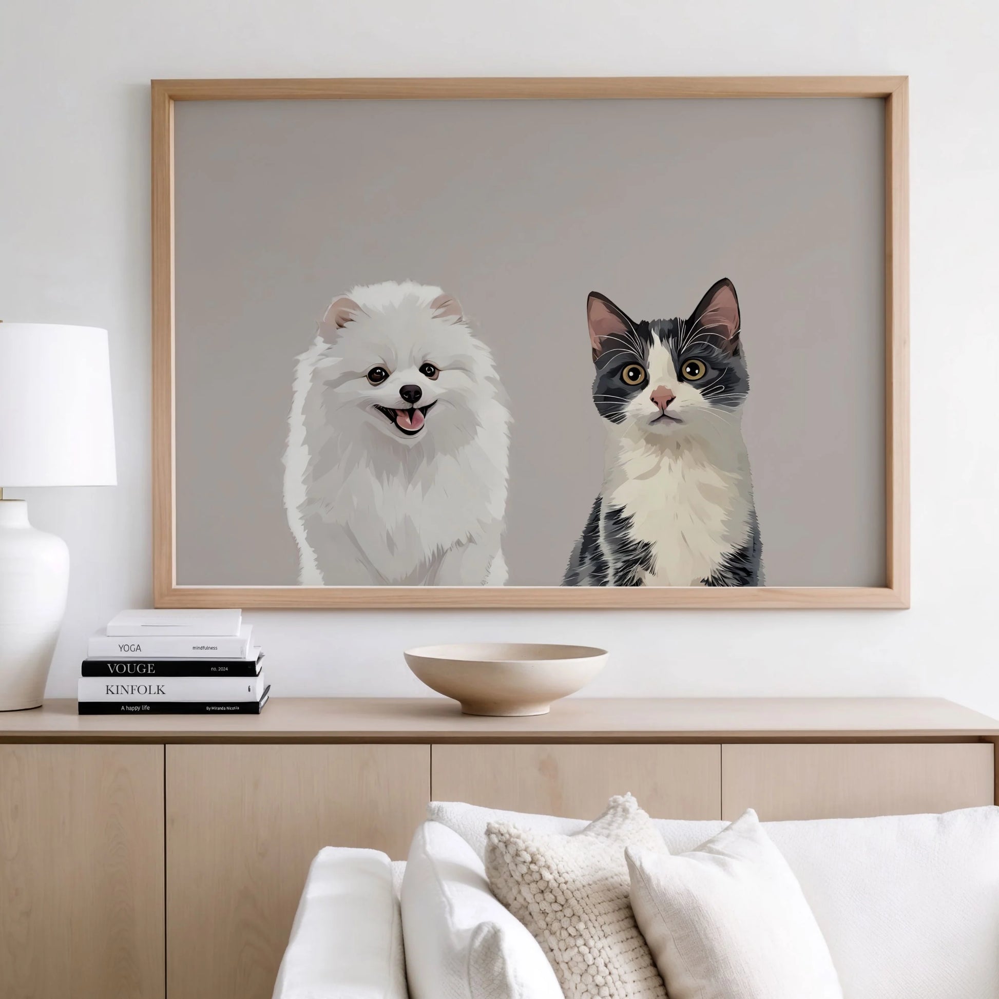 Custom Pet Portrait - Pet Photo + Name